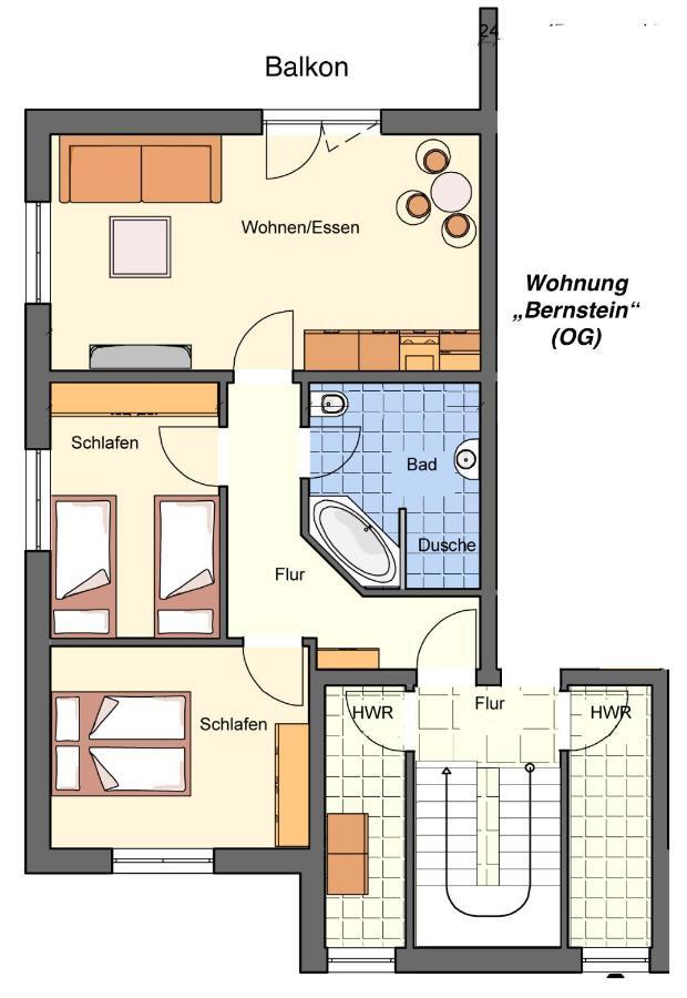 Duenenkieker Ferienwohnung Лубмін Екстер'єр фото