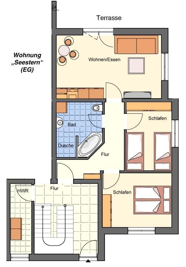 Duenenkieker Ferienwohnung Лубмін Екстер'єр фото