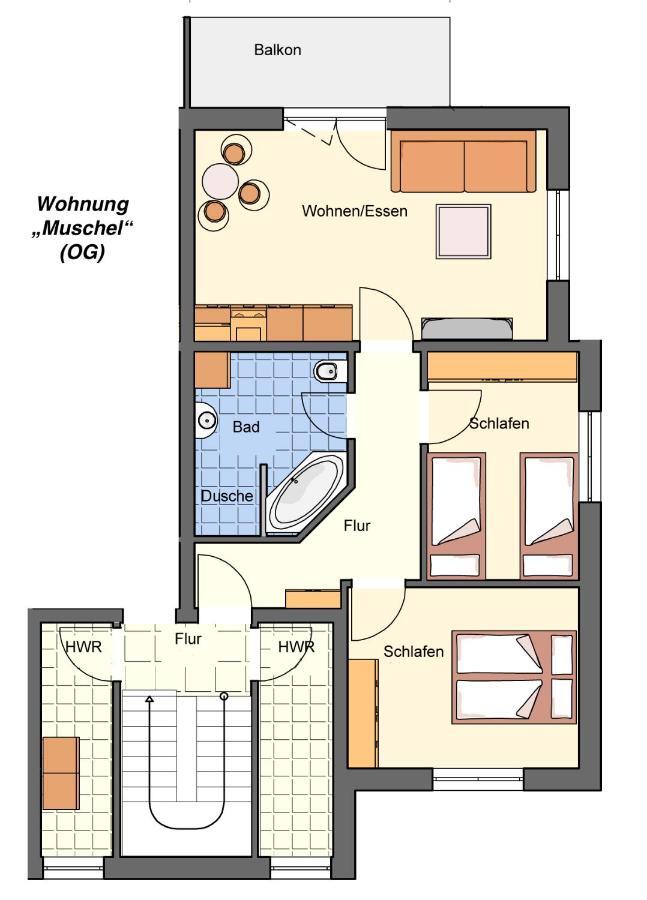 Duenenkieker Ferienwohnung Лубмін Екстер'єр фото