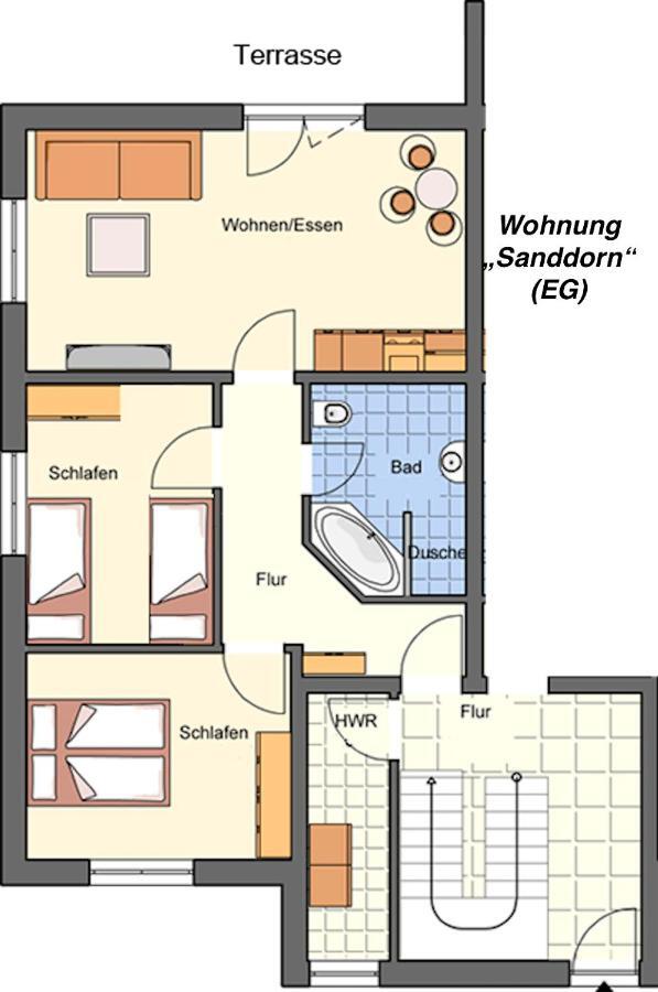 Duenenkieker Ferienwohnung Лубмін Екстер'єр фото